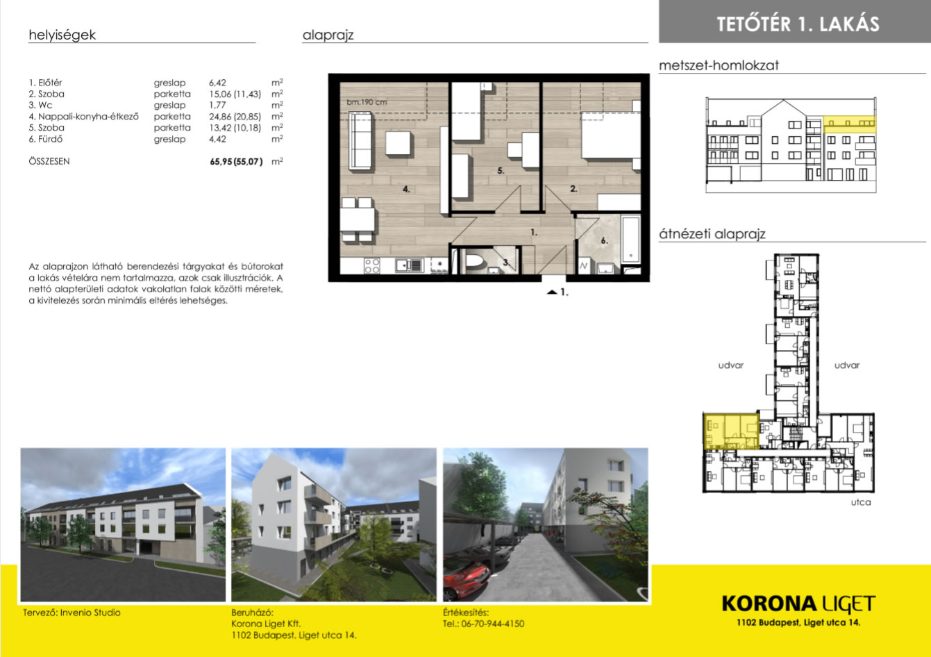 Tetőtér 1. lakásEladva