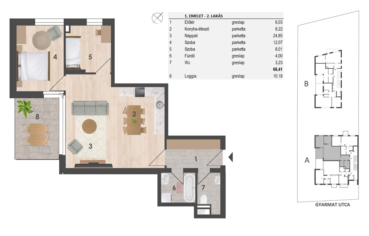 1. Emelet2. lakás129.880.000 Ft