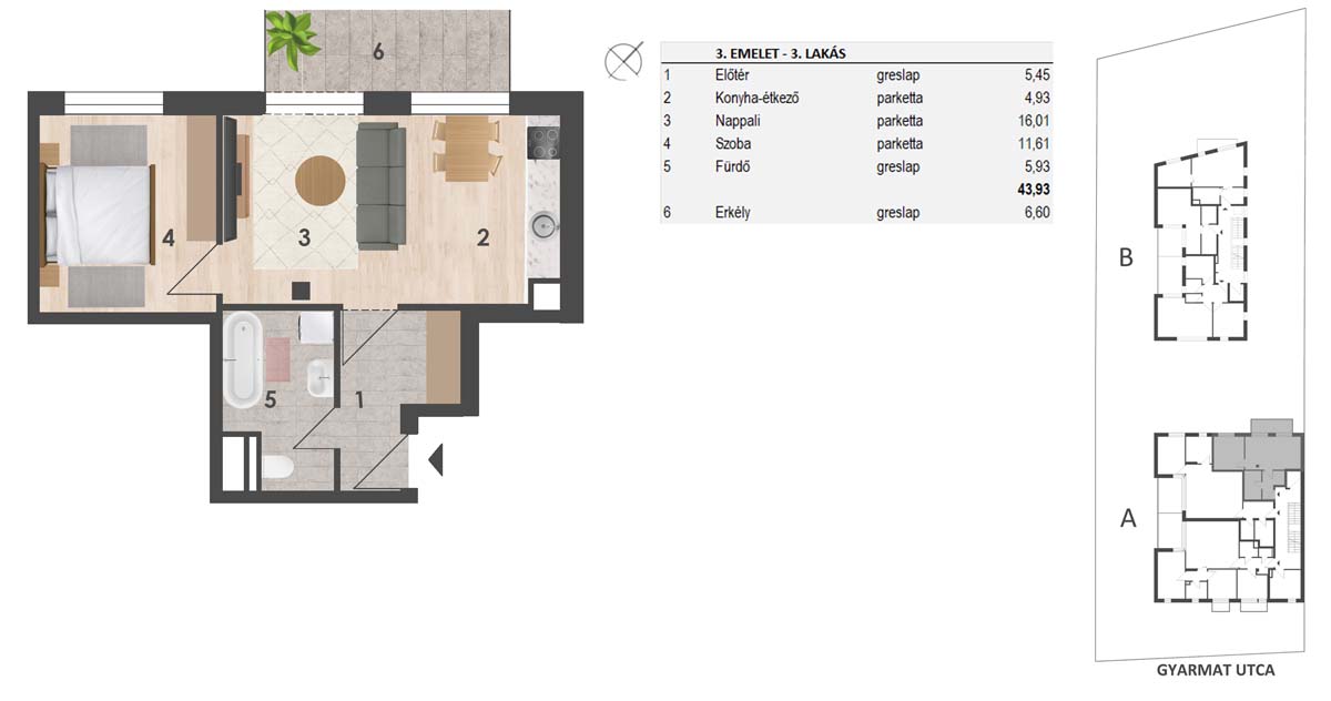 3. Emelet3. lakás89.880.000 Ft