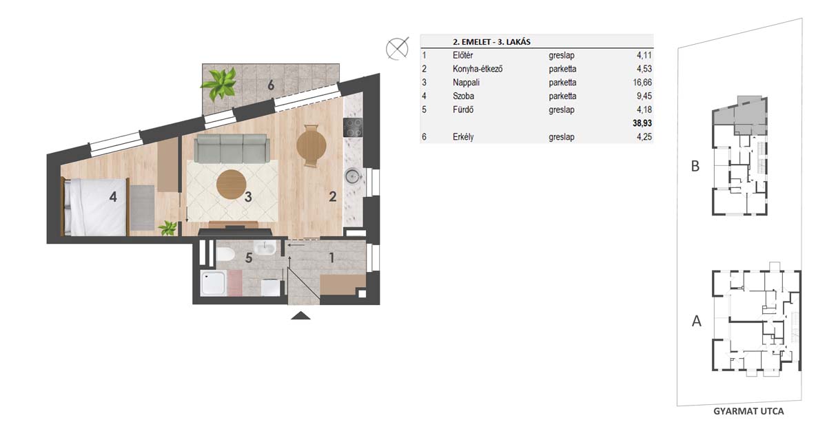 2. Emelet3. lakás77.990.000 Ft